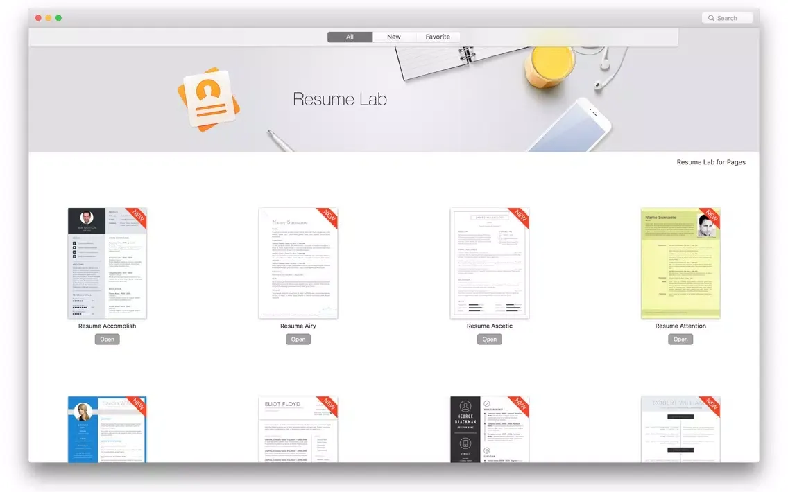 تصاویر Resume & CV Lab - Templates