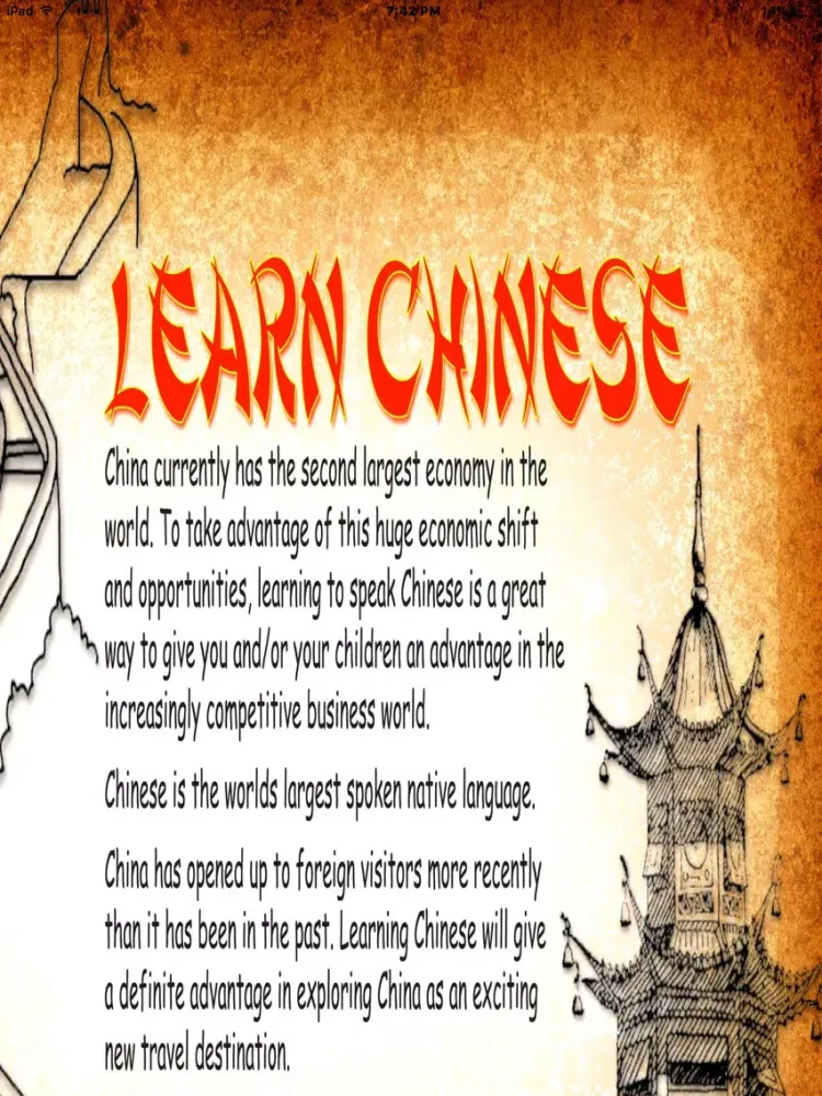 Captures d'écran de LearningChineseOnLive iPad 