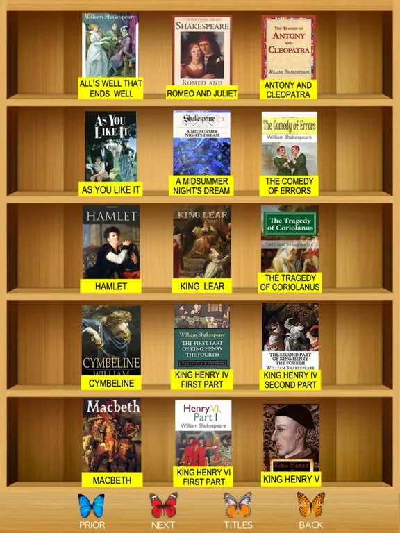 Tangkapan layar Shakespeare - Complete Search iPad 