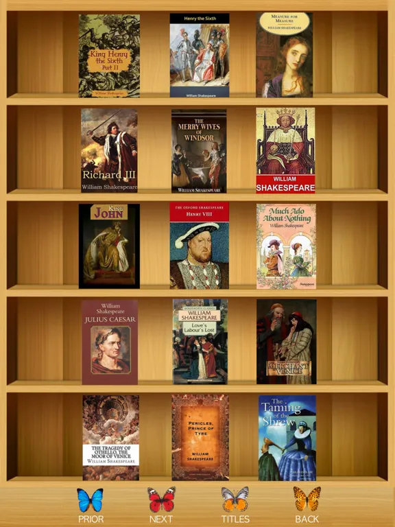 Tangkapan layar Shakespeare - Complete Search iPad 