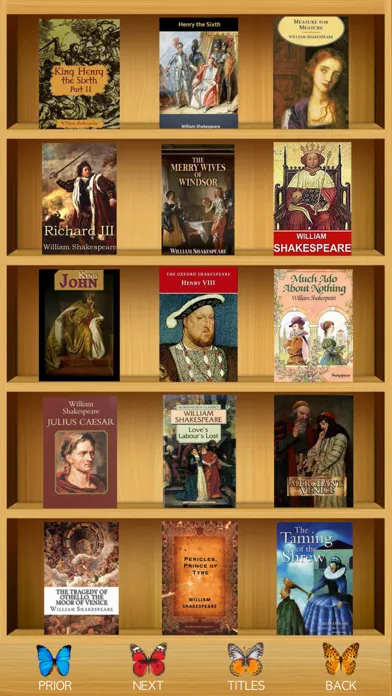 Tangkapan layar Shakespeare - Complete Search