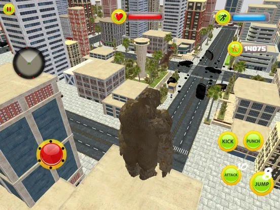 Captures d'écran de Giant Gorilla Kong City Attack iPad 