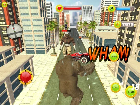 Captures d'écran de Giant Gorilla Kong City Attack iPad 