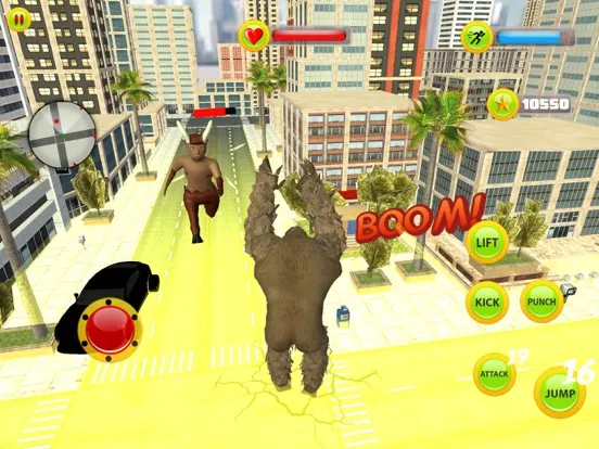 Captures d'écran de Giant Gorilla Kong City Attack iPad 