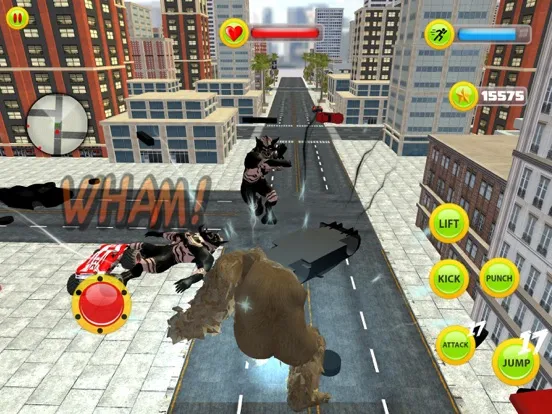 Captures d'écran de Giant Gorilla Kong City Attack iPad 