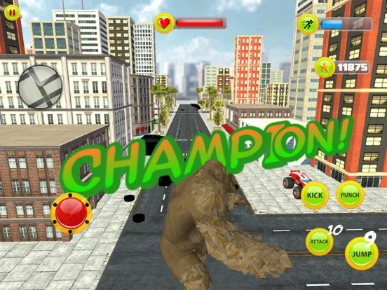 Captures d'écran de Giant Gorilla Kong City Attack iPad 