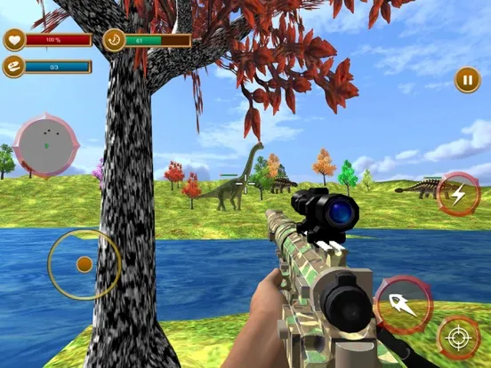 Screenshot di Real Dino Hunter : Hunting 3D iPad 