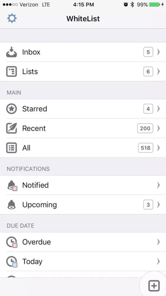 Capturas de tela do WhiteList - A List Taking and Note Making App