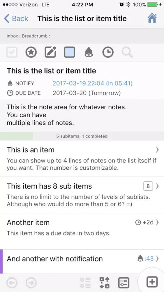 Capturas de tela do WhiteList - A List Taking and Note Making App