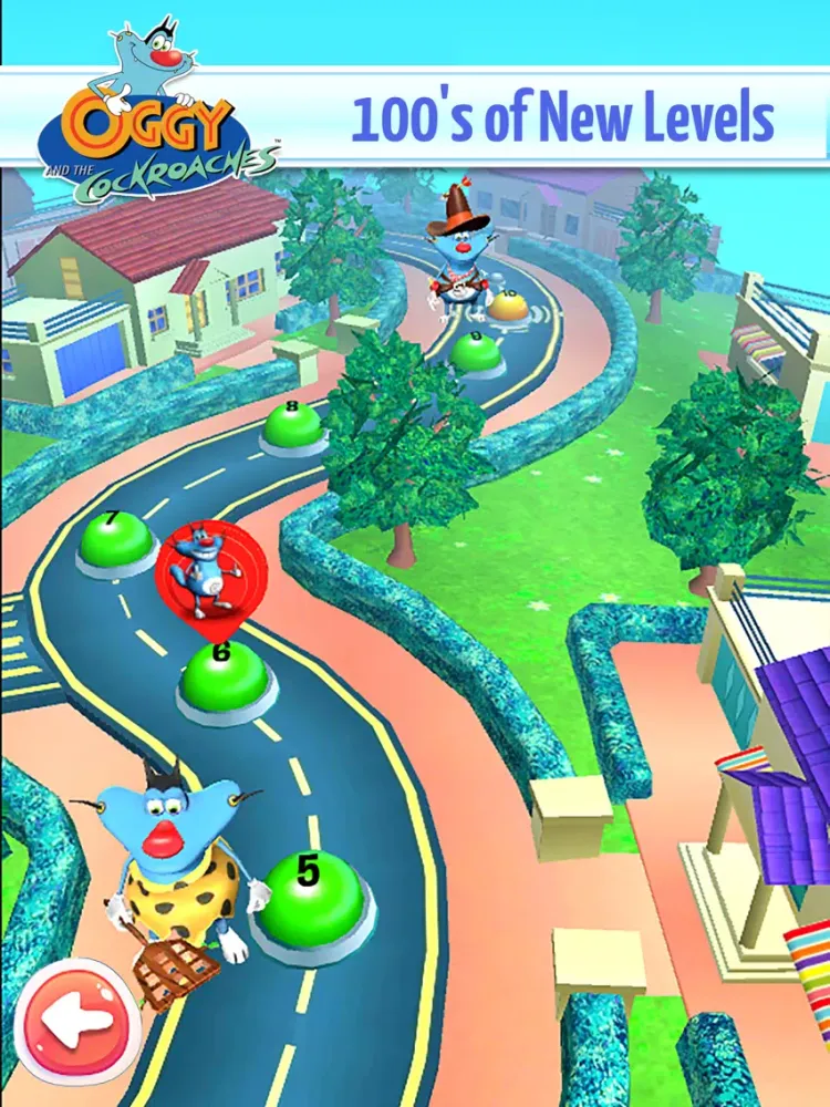 Oggy 3D Run iPad  스크린샷