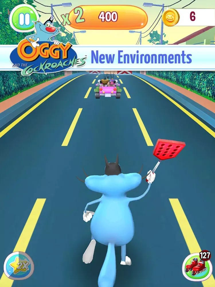 Oggy 3D Run iPad  스크린샷
