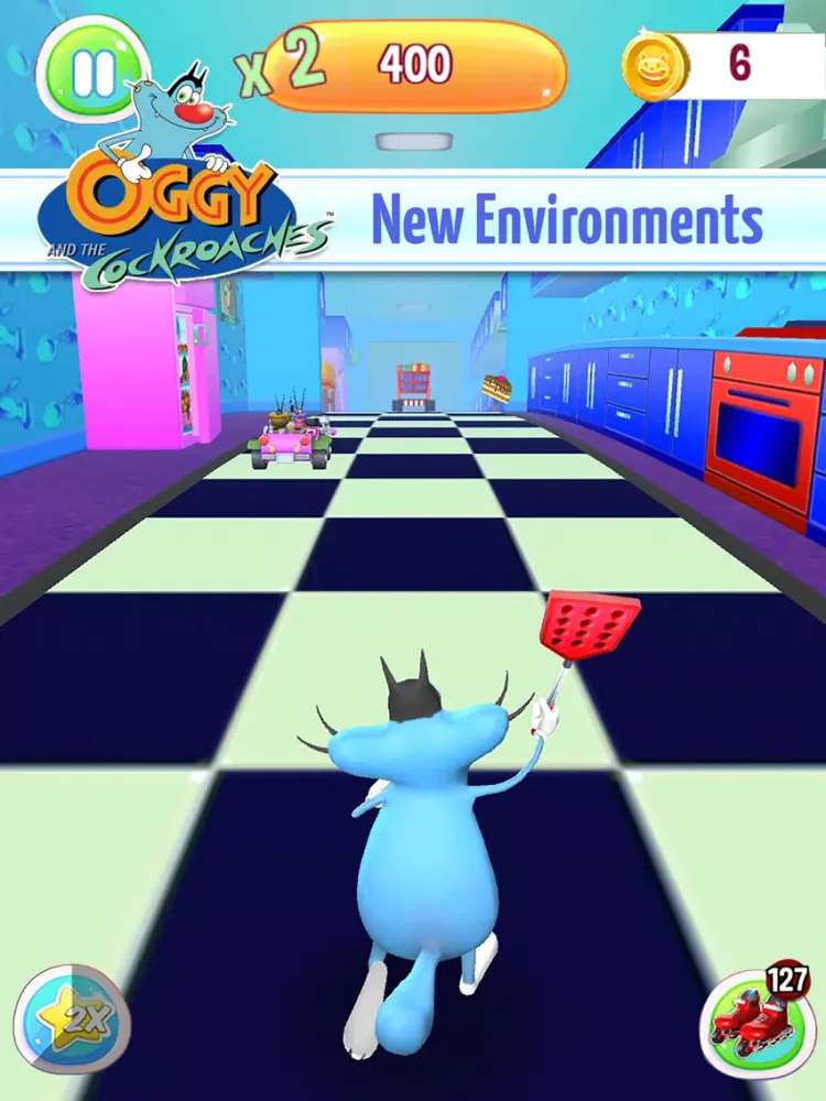Oggy 3D Run iPad  스크린샷