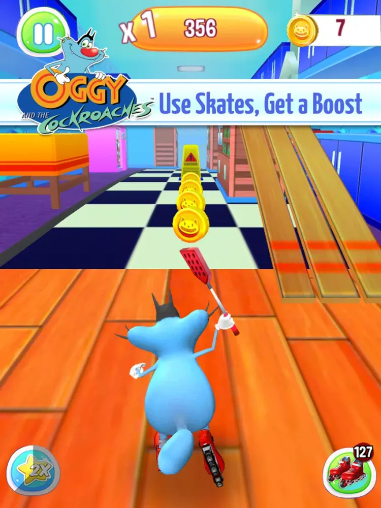 Oggy 3D Run iPad  스크린샷