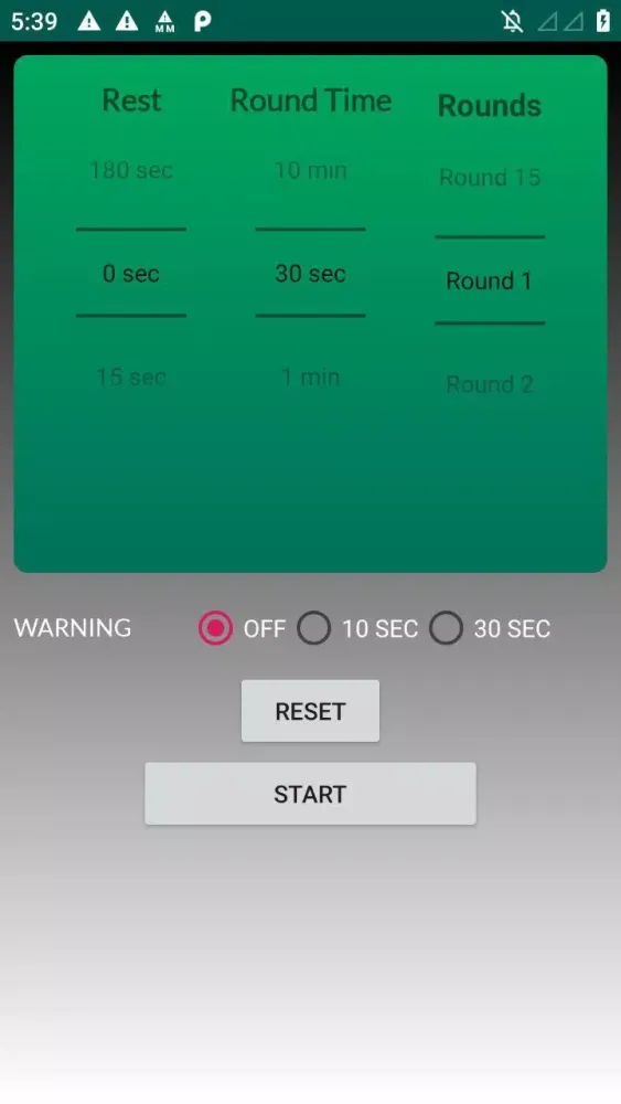 Tangkapan skrin Simple Boxing Timer