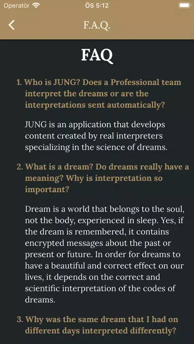 Capturas de tela do Jung App