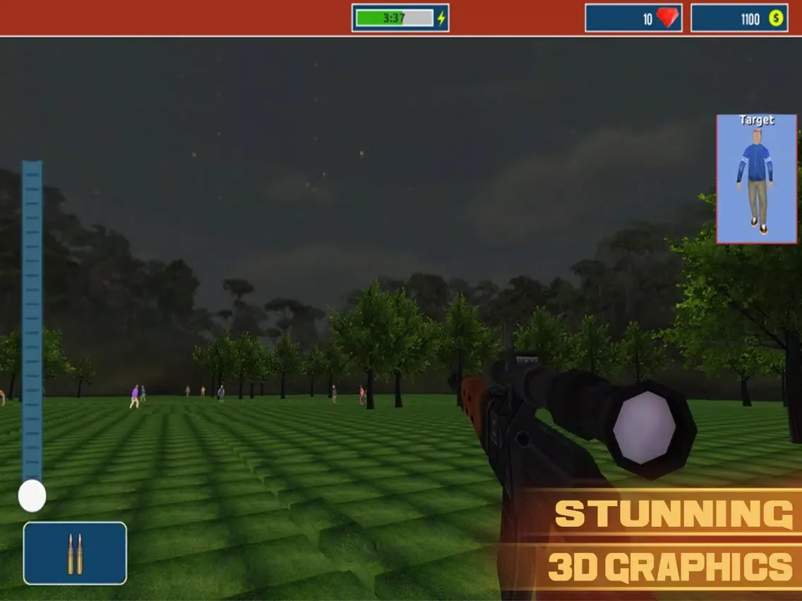 Zrzuty ekranu Jungle Sniper Secret Mission : Shooting Games iPad 