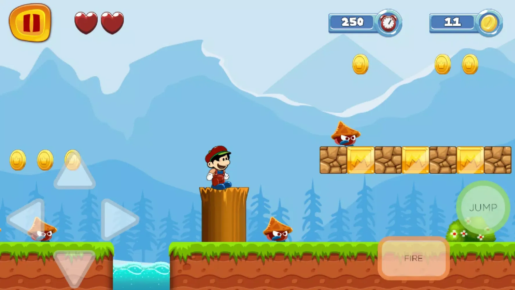 Capturas de tela do Super Sino World