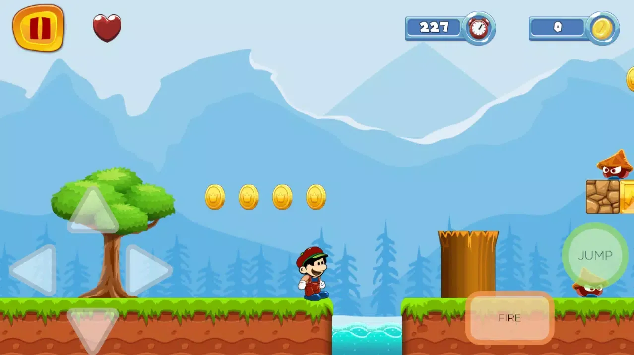 Capturas de tela do Super Sino World