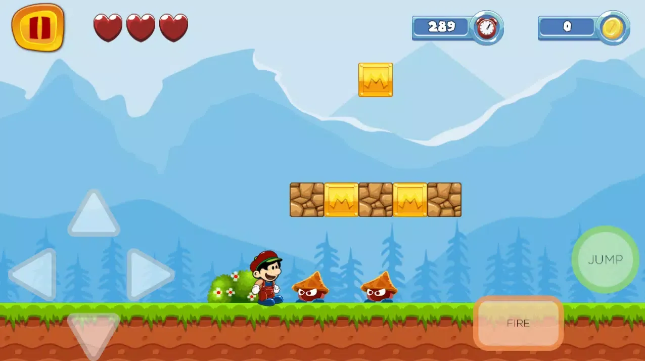 Capturas de tela do Super Sino World