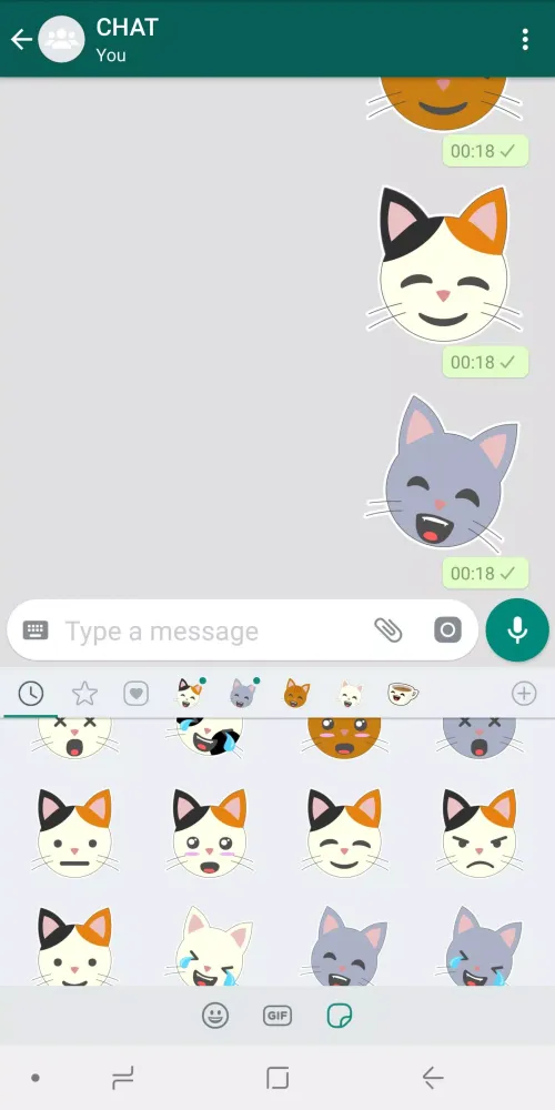 Cat Stickers WAStickerApps स्क्रीनशॉट