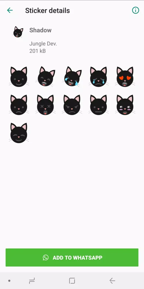 Cat Stickers WAStickerApps स्क्रीनशॉट