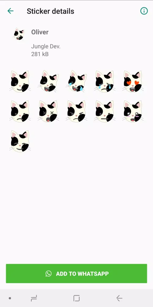 Cat Stickers WAStickerApps स्क्रीनशॉट