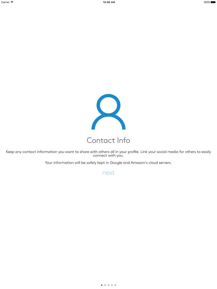 Captures d'écran de Contact - Exchange contact information with a scan iPad 