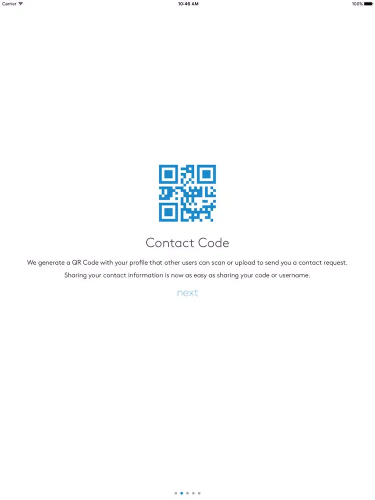 Captures d'écran de Contact - Exchange contact information with a scan iPad 