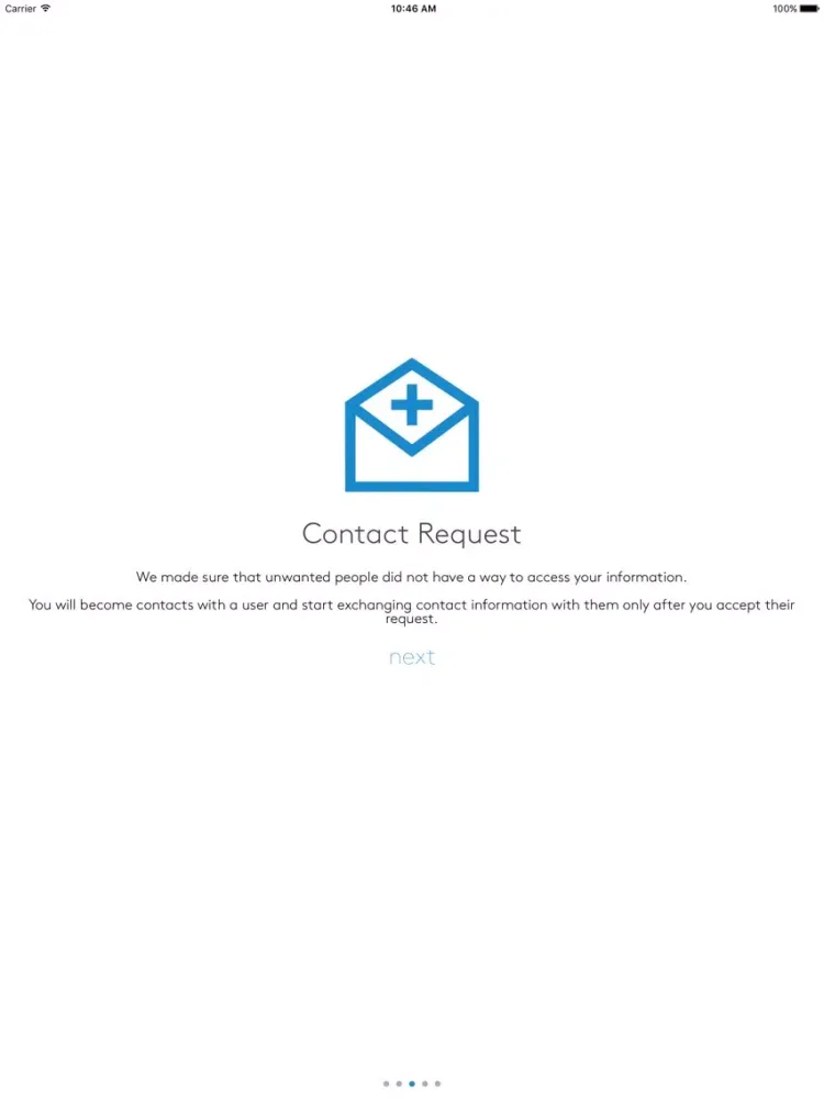 Captures d'écran de Contact - Exchange contact information with a scan iPad 