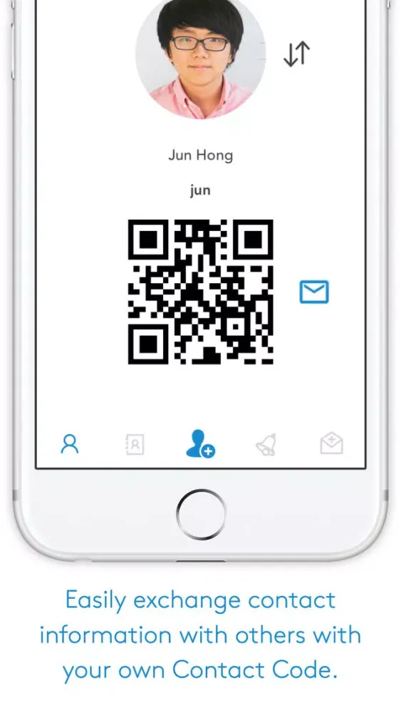 Captures d'écran de Contact - Exchange contact information with a scan