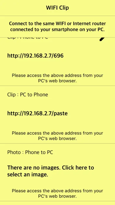 Tangkapan skrin WIFI Clip - Send Clipboard