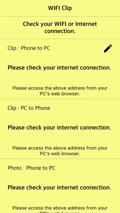 Tangkapan skrin WIFI Clip - Send Clipboard