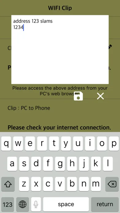 Tangkapan skrin WIFI Clip - Send Clipboard