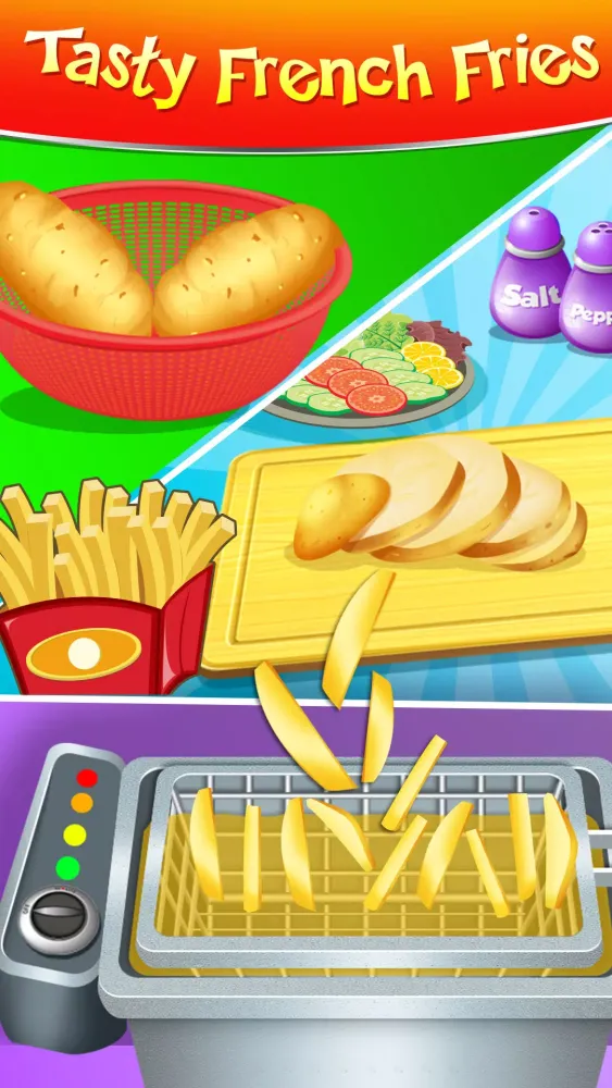 Captures d'écran de Happy Kids Meal - Burger Game