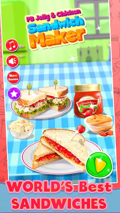 Tangkapan skrin Peanut Butter Jelly Sandwich