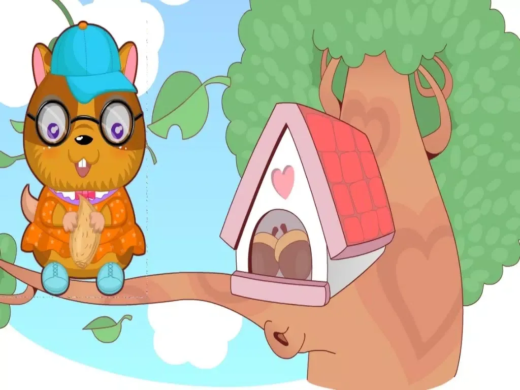 Tangkapan skrin Cute Hamster Dressup iPad 