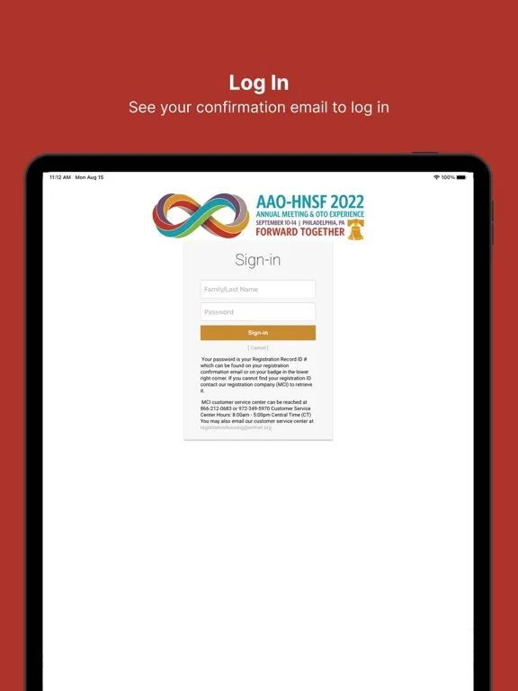 AAO-HNSF 2022 Meeting & OTO iPad 應用截圖