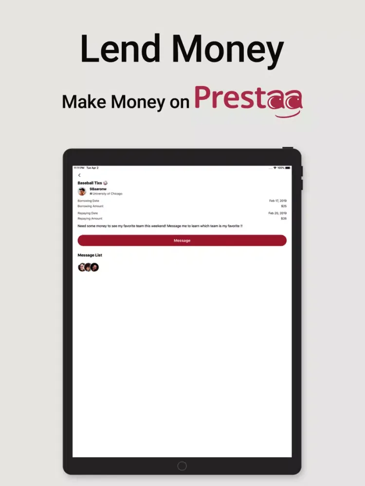 Tangkapan layar Prestaa : Best P2P Lending App iPad 