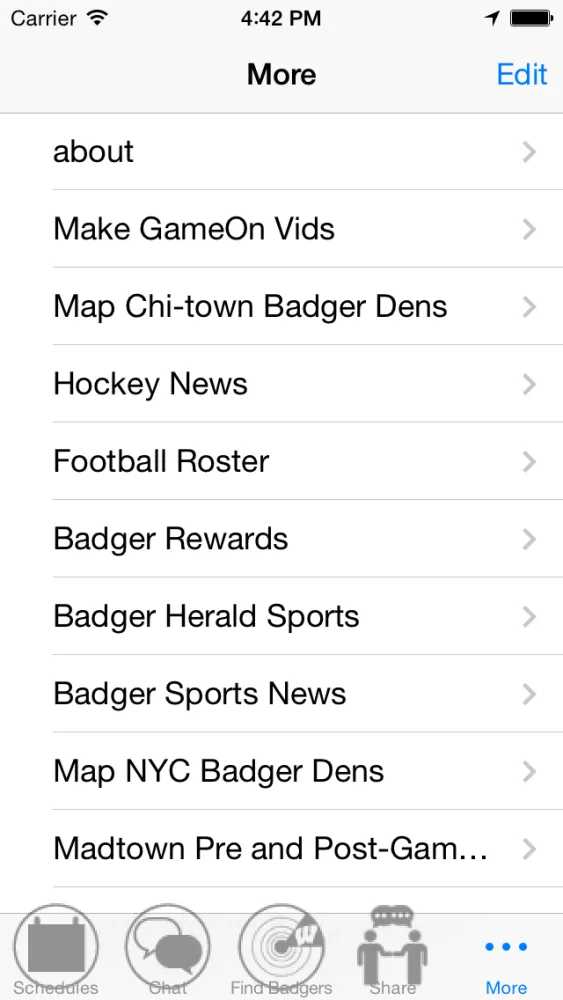 Badger Sports Screenshots