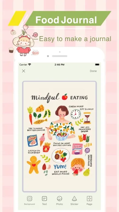 Daily Dish - Food Journal سکرین شاٹس