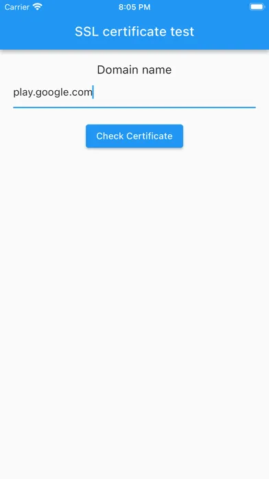 ภาพหน้าจอของ SSL Certificate Test