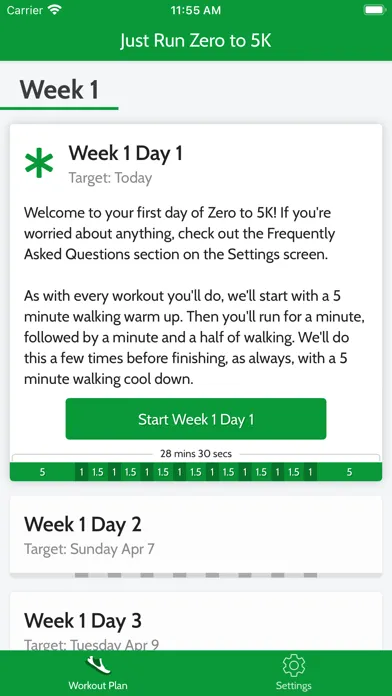 Just Run: Zero to 5K (+10K) Screenshots