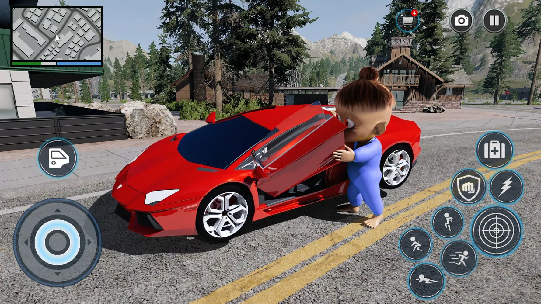 Little Monster Rope Game Screenshots