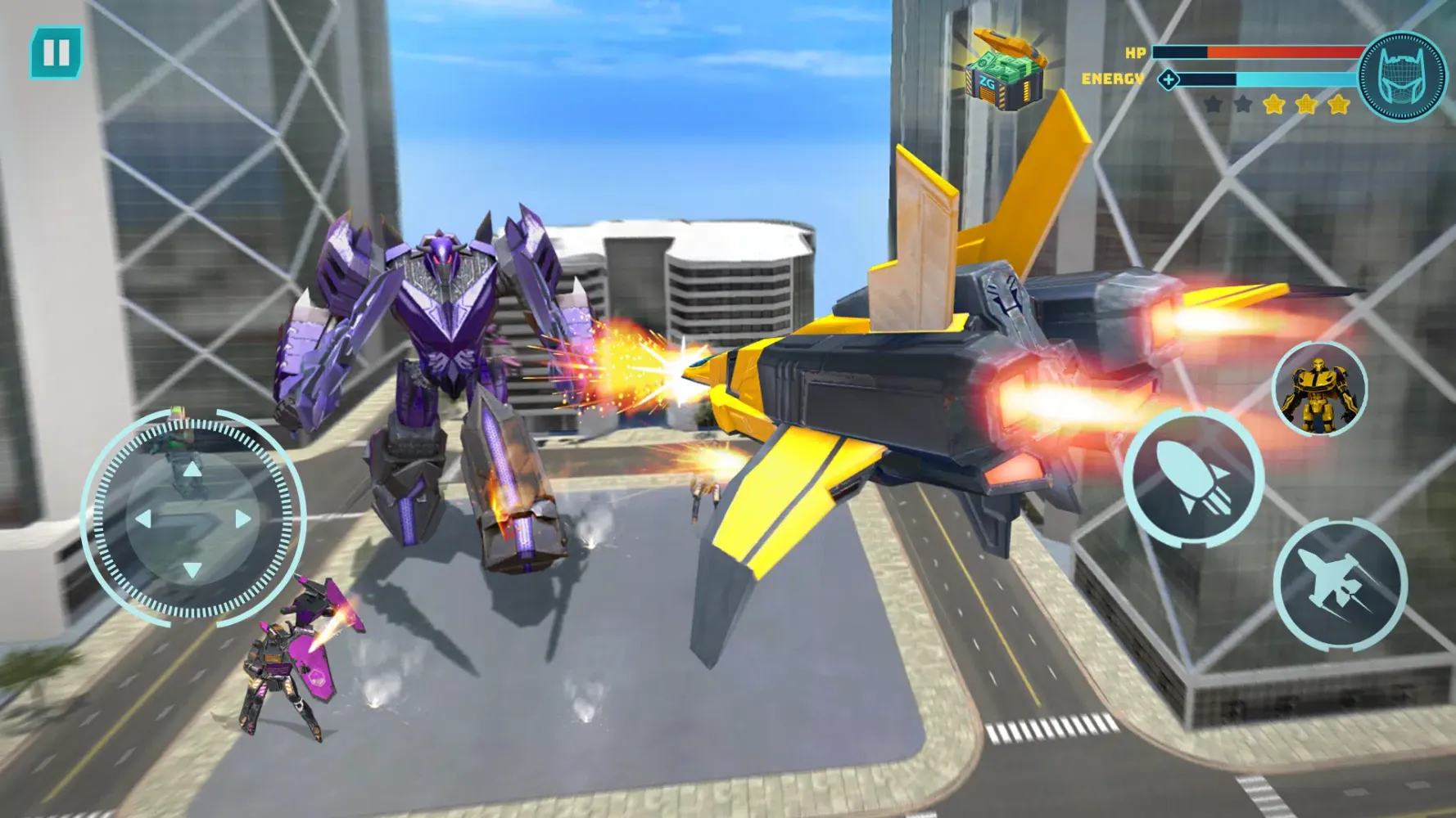 Zrzuty ekranu Robot Game: Transform & Fight