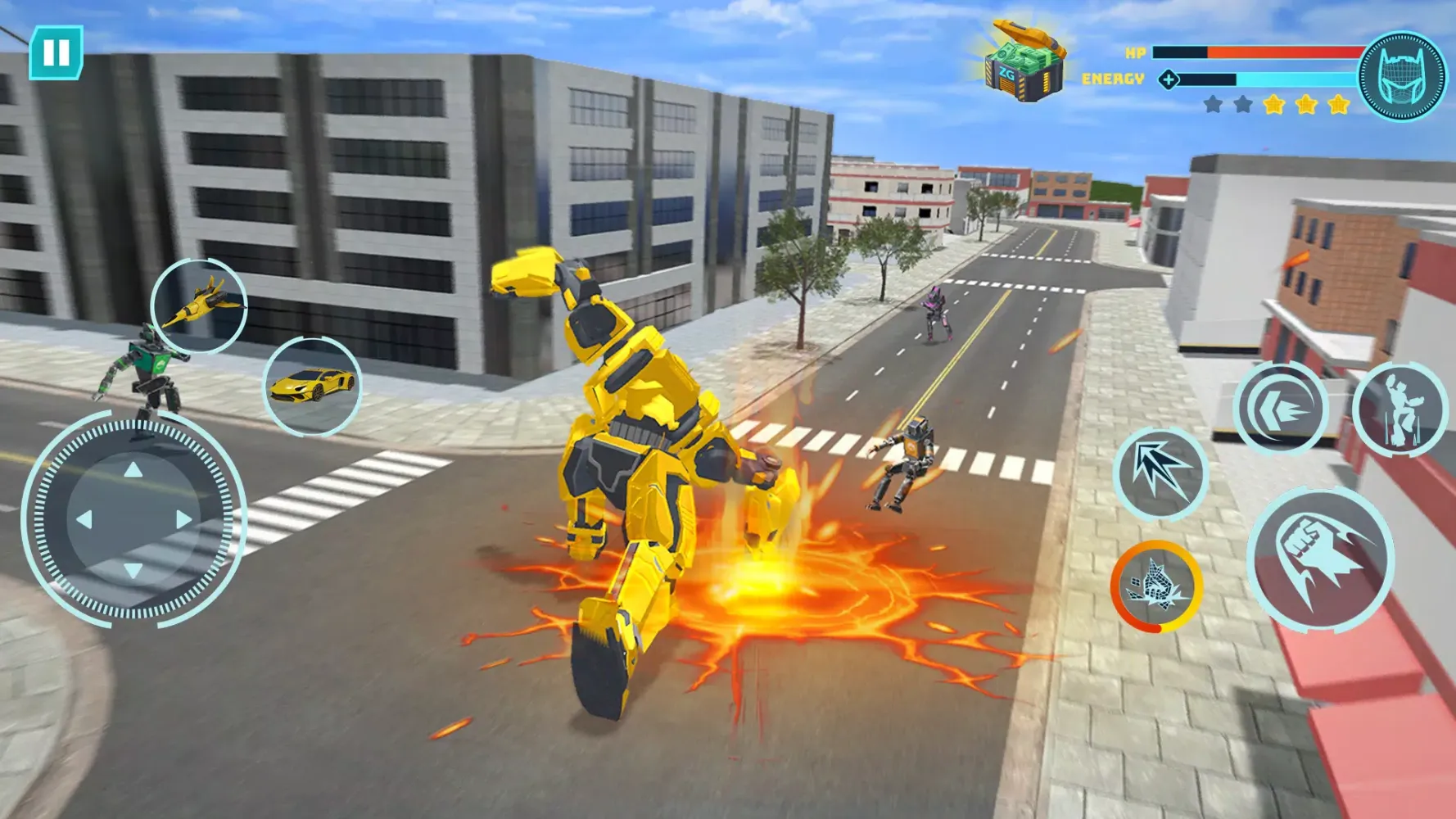 Zrzuty ekranu Robot Game: Transform & Fight