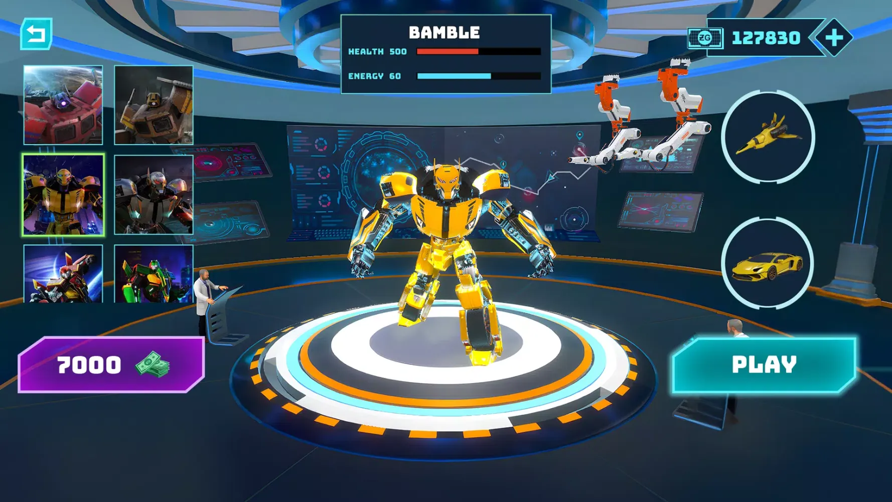 Zrzuty ekranu Robot Game: Transform & Fight