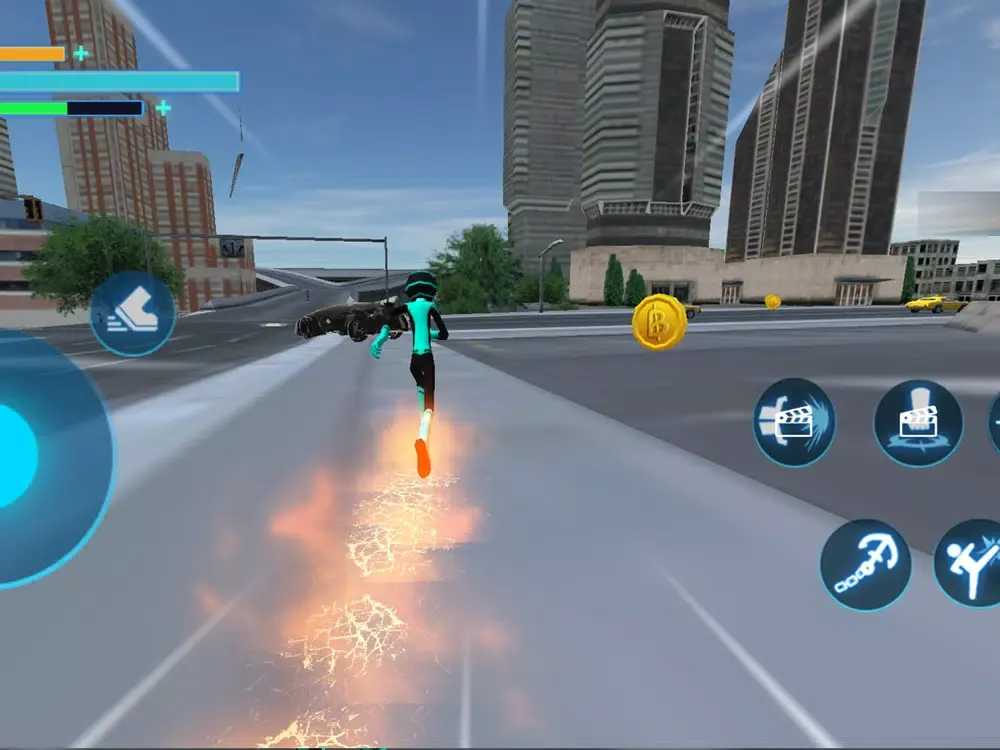 Capturas de tela do Super Stickman Hero 3D iPad 