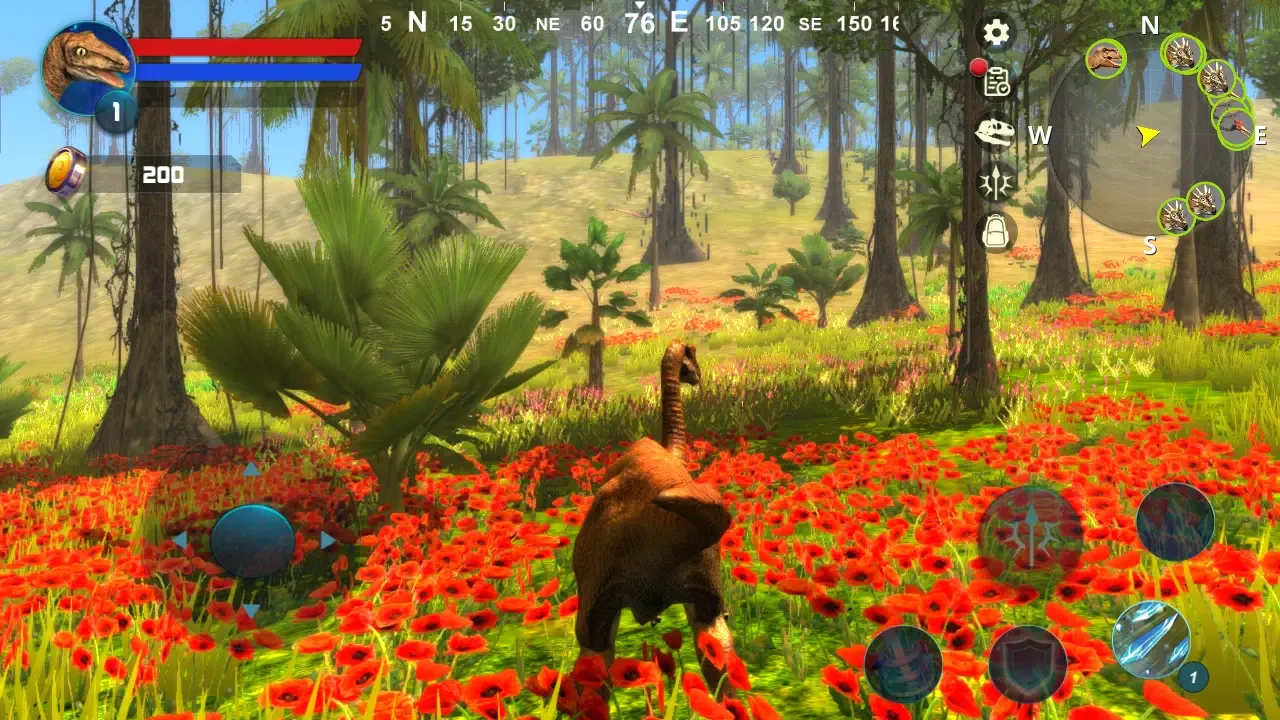 Tangkapan skrin Gallimimus Simulator