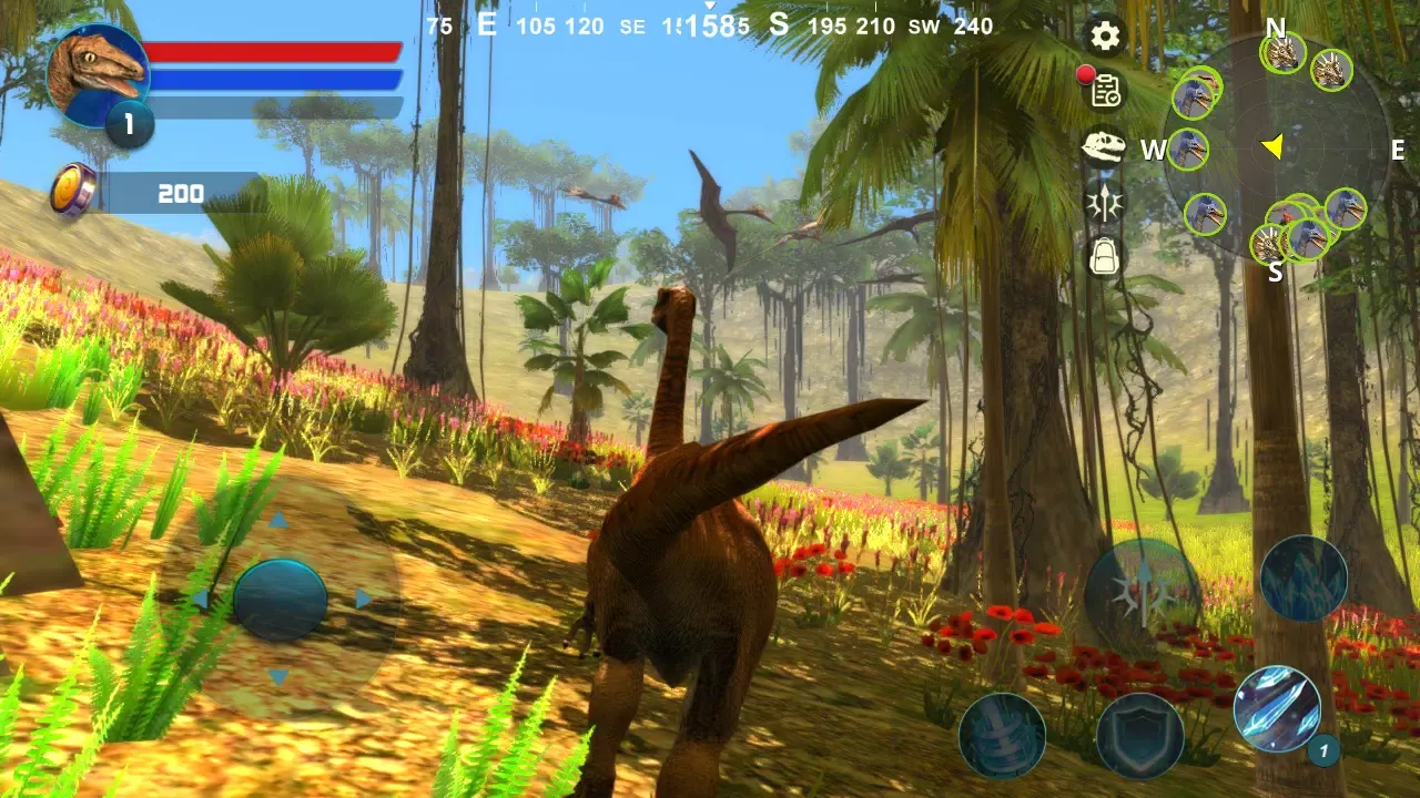 Tangkapan skrin Gallimimus Simulator
