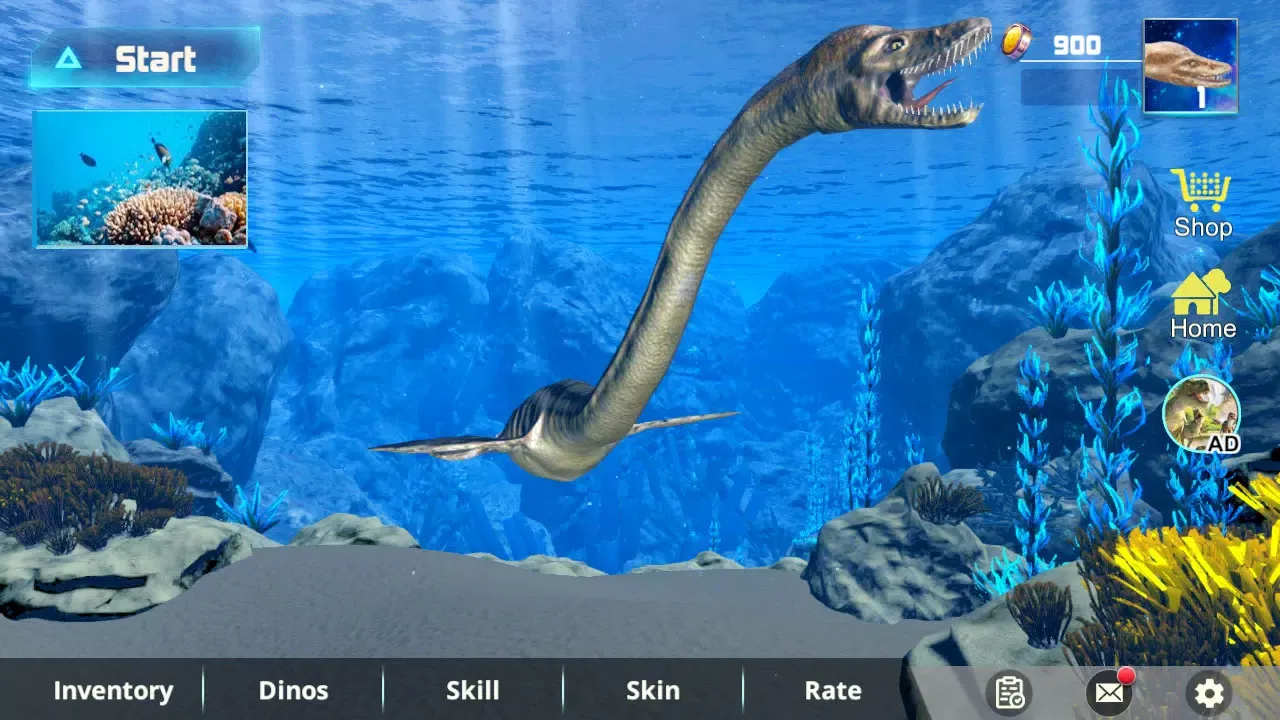 Tangkapan layar Plesiosaurus Simulator